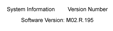 Firmware Version
