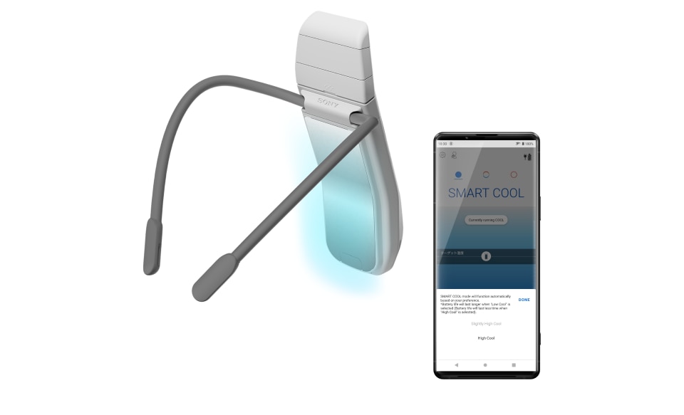 REON POCKET PRO Plus, a unique wearable cooling device by Sony
