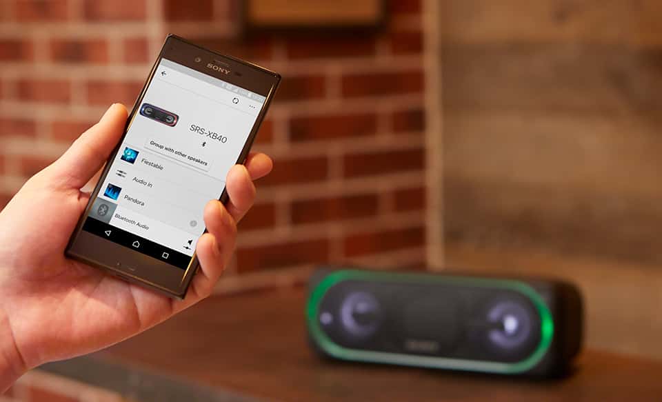 SONYスピーカー　SRS-XB40 光と音を操ってDJ気分に浸れるワイヤレスポータブルスピーカー「SRS