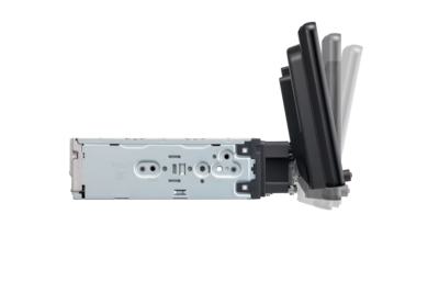 Side-view of XAV-AX8050D mount with tilt adjustment